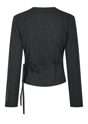 Simmi wrap bluse Antracit Neo Noir 
